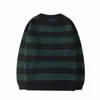 Oversized sweter sweter zworki mujer kobieta jesień zima o-neck koreański przypadkowy luźny pasek grube dziane 211018