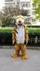 Halloween Plush Tiger Mascot Traje de Alta Qualidade Personalizar Dos Desenhos Animados Anime Tema Caráter Unisex Adultos Outfit Natal Carnaval Fancy Dress