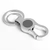 Chaves de chaves de couro clássico de couro de chave de anel de anel duplo da cintura pendente de penduramento criativo da cintura Smal22
