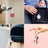 11 Styles Sublimation Blank Keychain Party Supplies MDF Keys Pendant Thermal Transfer Double-sided Key Ring White DIY Gift KeyChains FHL395-WY1275