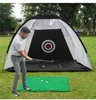 Golf Training Aids Indoor 2M Practice Net Tent Hitting Cage Garden Grassland Equipment Mesh Mat Outdoor Swing