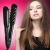 3D Grid Crimper Volumizer Ceramic Professional Fluffy Corrugated Curler Flat Iron Corn Hair Splint Perm 5 Temperatures