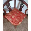 Custom Luxury Jacquard Floral Triangle Chair Seat Cushion Comfort Anti-Slip Irregular Pad Chinese Silk Satin Sponge Sit Mats