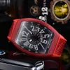 P Quality Quartz Movement Men Watches Carbon Fiber Case Sport Sport Wristwatch Rubber Strap Waterproof Watch Date3241401