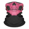 200 pezzi Skull Design Maschera magica Multi funzione Bandana Sciarpa calda Maschere per il viso Sport da sci Motociclista Halloween Festa di Natale Collo facciale