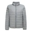 Mäns Lätt Vattenbeständig Packerbara Puffer Jacka Ankomster Höst Vinter Male Fashion Stand Collar Down Coats 211104