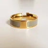 Nieuwe hoogwaardige designer design titanium ring klassieke sieraden mannen en vrouwen paar ringen moderne stijl band