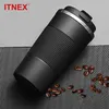 380ml / 510ml Double Acier Inoxydable 304 Café Thermos Tasse Anti-Fuite Antidérapant Voiture Fiole À Vide Voyage Thermique Tasse Bouteille D'eau 220311