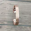 European and American Mainstream Copper Bracelet Magnetic Small Wave Pattern Copper Bracelet Q0722