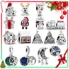 Cadeau de charme de Noël en argent sterling 925, perles pendentif wapiti Sterling Convient pour les dames tenue de vacances bricolage
