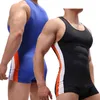 Erkekler vücut şekillendiricileri Erkek yapı çizgisi erkekler bodysuit vücut giyim seksi erkek zayıflama şekillendirici iç çamaşırı elastik güreş singlets egzersiz