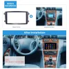 Dubbel Din bilradio Fascia för 2002-2004 Mercedes Benz C Class W203 DVD-spelare Panel Kits Stereo Audio Dash Frame