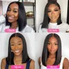 The New Short Brazilian Straight Bob Wig 4X4 Straight Closure Wig 13x6 13x4 Lace Frontal Wigs Pre-Pucked Lace Closure Wig for Women Glueless Human Hair Wigs