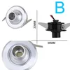 1W mini infälld rampljus nedljus DC12V LED -takutskärning Small Downlight Cabinet Decoration Lights Usalight