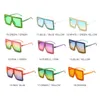 18 Kolory Damskie Square Luksusowe Akrylowe Rhinestone Okulary Okulary Kolorowe Diamentowe Ramki Odcienie Duże Okulary przeciwsłoneczne Hurtownie 57055