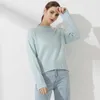 Wixra Frauen Mock Neck Pullover Herbst Winter Dicke Lange Ärmel Lose Pull Jumper Weibliche Basic Alle Match Top 211011