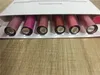 6PC/zestaw usta Zestaw Złote urodziny wakacyjne Matte Lip Gloss Liquid Lipsticks Valentine Collection Edition Edition Lipgloss