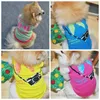 Security Dog Shirt Summer Clothes for Small Dogs Dog Apparel Sublimation Printing Puppy T-Shirts Cotton Doggy Costumes Cat Clothing Vest 18 Color Wholesale XS A202