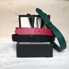 Neueste grün rot schwarz echtes Leder Frauen glänzende Schnalle Gürtel mit Box Top-Qualität 3,0 cm 4,0 cm Breite Herren Designer Gürtel 406831