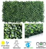 Flores decorativas grinaldas 9/10 pcs artificial boxwood painéis hedge fence fence planta para jardim 40x60cm