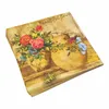 Упаковочный ужин обслуживает салфетки ретро винтажные птицы бабочка цветочная бумага для одноразовой декоративной ткани Table304a