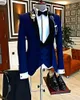 (Blazer + calça + colete) homens de luxo terno 3 peça conjunto moda boutique lattice noivo vestido de noiva homens homens smoking homens banqu