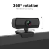 2K 2560*1440 Webcam HD Computer PC WebCamera with Microphone Rotatable Cameras Live Broadcast Video Calling Conference Work