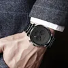 ساعة Wristwatches Fashion Men Watches 2021 فاخرة مصممة أسود رجل مراقبة تقويم مقاوم للماء لـ Veter