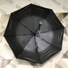 Black Light Umbrellas Hipster Automatic Folding Designer Luxury Umbrellas Top Quality Outdoor Travel Multifunction Windproof Sun Umbrellas