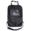 Bilarrangör Backseat Auto Kick Mat Storage Bag Tablet Stand Pouch Cup Holder Mesh Pocket Styling Seat Cover