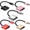 2 USBタイプC~3.5mmコンバータUSB-Cアダプタヘッドフォン充電ケーブルコネクタ