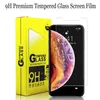 9D Tempered Glass Telefon Skärmskydd för iPhone 13 12 11 Pro Max X XS XR 8 7 6 Plus och Samsung Galaxy S21 S20 A42 A72 Skrapfasta härdad 0,3 mm med 10 i 1 papperslåda