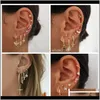 Hie Drop Delivery 2021 Kinfolk Gold Small Cross Hoop Earrings for Women Ear Clip Hoop