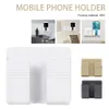 Parede Mount Telefone Titular Adesivo Socorro Grátis Phone Bracket Home Quarto Banheiro Cozinha Office Armazenamento Organizador Racks