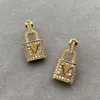 Fashion Designer Earrings Jewlery Womens Luxurys Designers Earring With Box Letters Golden Party Wedding Gifts Mens D217064F