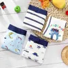 4 pcs / lote crianças meninos underwear algodão shorts boxer calcinha macia cuecas infantis 4-14Y 211122