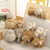 Mini Hoofd Hippo Olifant Pluche Speelgoed Zachte Cartoon Dier Hippopotamus Gevulde Pop Leuke Decoratie Baby Kinderen Kerstcadeau 210728