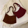 Katı Renk Crossbody Çanta Omuz Messenger Çanta Kadın Çanta Ve Çantalar 2020 Tasarımcı Kış Kadınlar Için Casual Tote Moda