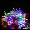 Decoração de festa LED String 10m 20m 30m 50m 100m AC220V Holida de férias leves à prova d'água Luzes de Natal Festival de Decoração FFA3763