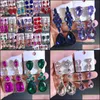 Dangle Lustre Boucles D'oreilles Bijoux 2021 Colorf Strass Goutte Longue Bohème Europe États-Unis Rétro Verre Foret Tempérament Mariage Fo