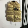 À la mode Femmes À Capuche Gilet Cordon Taille Coton Veste Designer Triangle Étiquette Gilets Automne Hiver Chaud Hoodies Survêtement