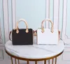 Original high quality luxury designer bag Colorful NANO SPEEDY handbags Genuine Leather Black and White tint color shoulder bags crossbodys mini handbag