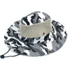 Outdoor Camping Boonie Military Camouflage Hunting Travel Wide Eaves Bucket Style Fisherman Hiking Hats Sports Summer Sun Cap