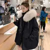 Pai Övervinna Kvinnors Plus Velvet Mid-Length Winter Padded Jacket Koreansk stil tjock kappa 211013