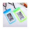 Clear Waterproof Pouch Dry Case PVC Protective Mobile Phone Bag Beach Diving Swimming Touch Screen Floating Air Mobile Phone Bag 1638 Y2