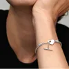 925 Sterling Silver Armband Xingyue Kärlek Knapp Perforerad Snake Chain Ladies Lämplig för Pandora Fashion Smycken Gift