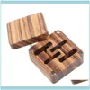Packaging & Display Jewelryhigh Quality Men Suit Wooden Cufflink Gift Box Wood Jewelry Keepsake Storage Pouches Bags Drop Delivery 2021 Bfp