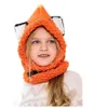 Фокс дизайн зимние шапочки ветрозащитные шапки и шарф набор для детей детей вязание крючком головной уборные мягкие теплые шляпы 3 дизайн C3