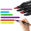 Professional artist double headed pen, 40 art sketches, color markers, books, painting and design comics