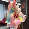 Fashion Cute Cartoon Soft Rubber Keychain ing Bottle Doll Car Landyard Keying Key Chain Rings Bag Pendant Gift for Children G1019